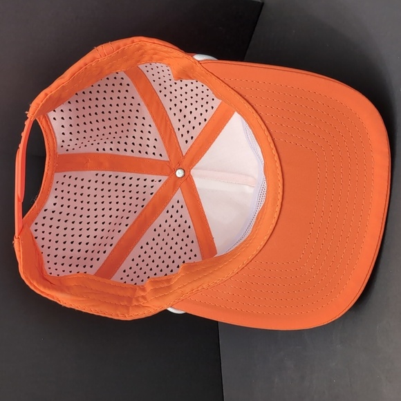 Palmetto Mens Orange Mesh/Snapback Trucker Hat. - Picture 6 of 7